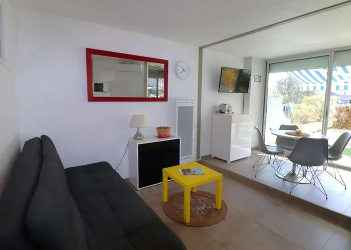 2 Pieces Avec Grande Terrasse, Climatisation, Piscine Et Parking Au Grau-du-roi - Fr-1-307-139 Διαμέρισμα *